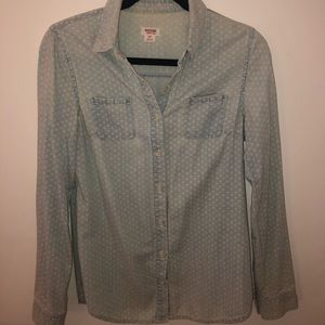 Jean button up